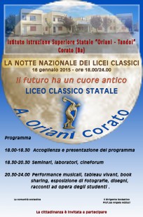 NOTTE BIANCA NAZIONALE DEI LICEI CLASSICI 2015