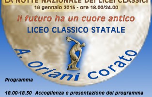 NOTTE BIANCA NAZIONALE DEI LICEI CLASSICI 2015