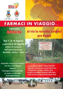 Manifesto raccolta farmaci Benin