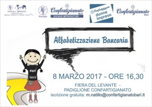 Invito Confartigianato, 8 marzo BARI, Fiera del Levante
