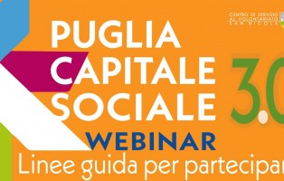 Webinar CSV San Nicola Linee guida per partecipare a PugliaCapitaleSociale 3.0