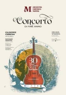 OSM - locandina concerto di fine anno a Matera